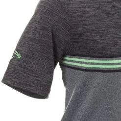 Callaway Golf Heathered Chest Stripe Shirt -Comfortable Sportswear Callaway Golf Heathered Chest Stripe Shirt CGKSC0R6 Caviar Heather 018 3 scaled