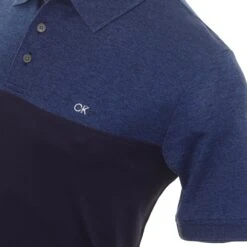 Calvin Klein Golf Colour Block Shirt -Comfortable Sportswear Calvin Klein Golf Colour Block Shirt C9690 Cobalt Marl Navy 3 scaled
