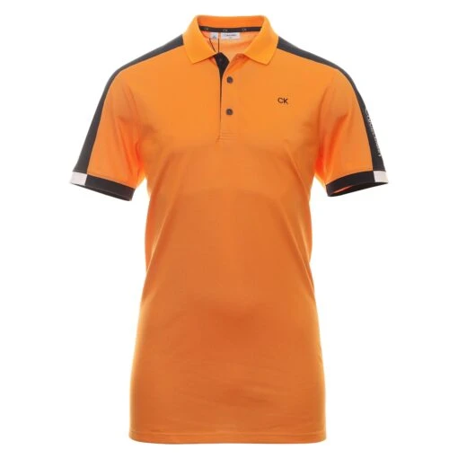 Calvin Klein Golf Miles Shirt -Comfortable Sportswear Calvin Klein Golf Miles Shirt CKMS23754 Orange 1 scaled