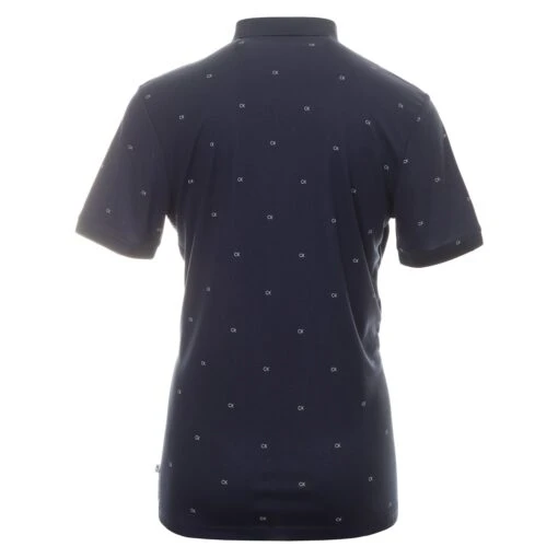 Calvin Klein Golf Monogram Pique Shirt -Comfortable Sportswear Calvin Klein Golf Monogram Shirt CKMS22532 Navy 2 scaled