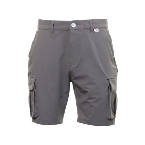 Couture Club Golf Smart Cargo Shorts -Comfortable Sportswear Couture Club Golf Smart Cargo Shorts TCCM1982 Grey 1 scaled