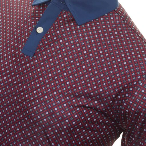 FootJoy Circle Print Lisle Golf Shirt -Comfortable Sportswear FootJoy Circle Print Lisle Golf Shirt 80035 3 scaled