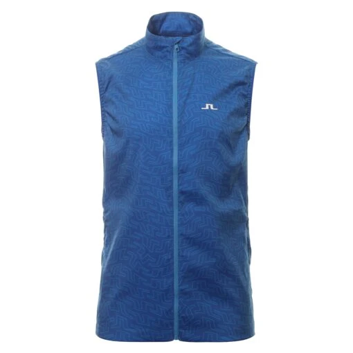 J.Lindeberg Golf Ash Light Print Packable Vest -Comfortable Sportswear J.Lindeberg Golf Ash Light Print Packable Vest GMOW08119 O477 1 scaled
