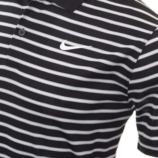 Nike Golf Dri-Fit Victory Stripe Shirt -Comfortable Sportswear Nike Golf Dri Fit Victory Stripe Shirt DH0829 Black 010 3 scaled