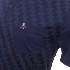 Original Penguin Golf 50's Colour Block Print Polo Shirt -Comfortable Sportswear Original Penguin Golf 50 s Colour Block Print Polo Shirt OGKSD038 401 3 scaled