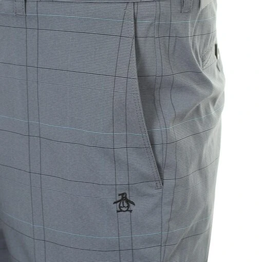 Original Penguin Golf End On End Plaid Trousers -Comfortable Sportswear Original Penguin Golf End On End Plaid Trousers OGBFB011 Caviar 001 3 scaled