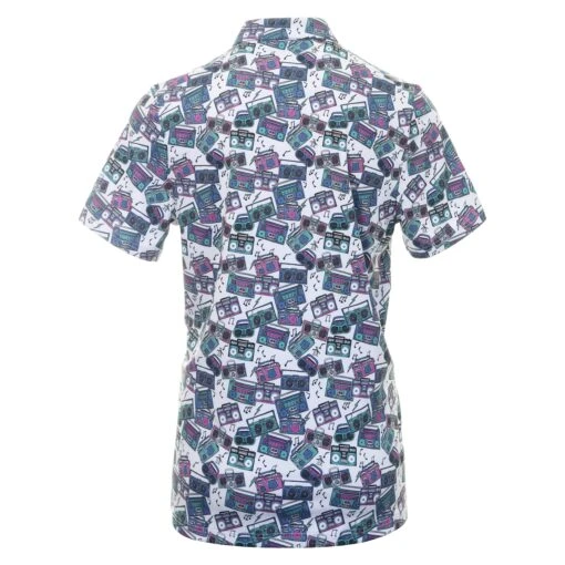 Original Penguin Golf Heritage Boombox Print Polo Shirt -Comfortable Sportswear Original Penguin Golf Heritage Boombox Print Polo Shirt OGKSD020 118 2 scaled