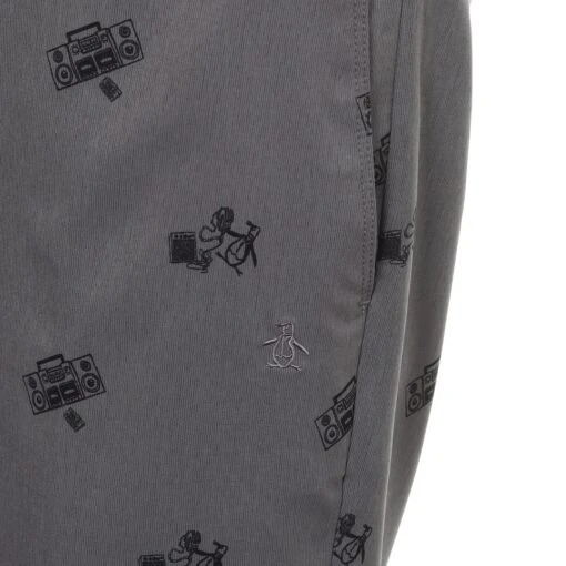 Original Penguin Golf Karaoke Print Shorts -Comfortable Sportswear Original Penguin Golf Karaoke Print Shorts OGBSD041 011 3 scaled