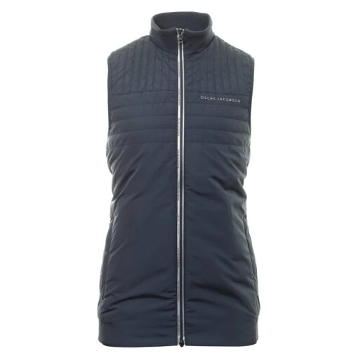 Oscar Jacobson Hodgson Full Zip Gilet -Comfortable Sportswear Oscar Jacobson Hodgson Full Zip Gilet OJTOP0118 China Blue 1 scaled