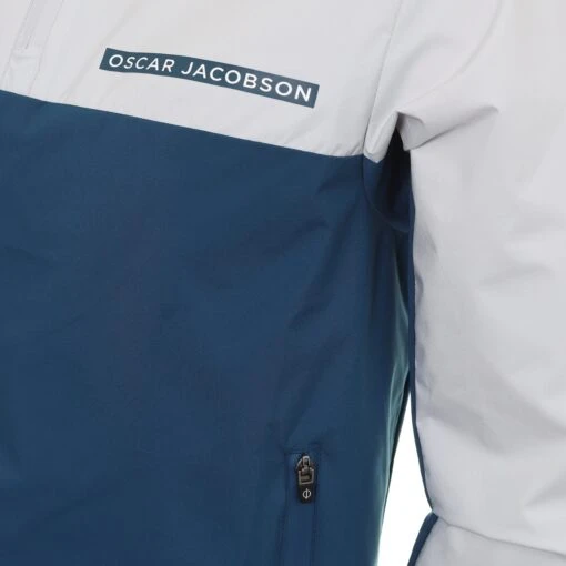 Oscar Jacobson Phoenix 1/4 Zip Jacket -Comfortable Sportswear Oscar Jacobson Pheonix 1 4 Zip Jacket OJTOP0060 Teal Lunar Grey 3 scaled