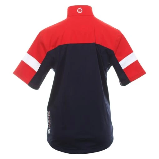 Sunderland Golf Cortina Zip Windshirt -Comfortable Sportswear Sunderland Golf Cortina Zip Windshirt Navy Red 2 scaled