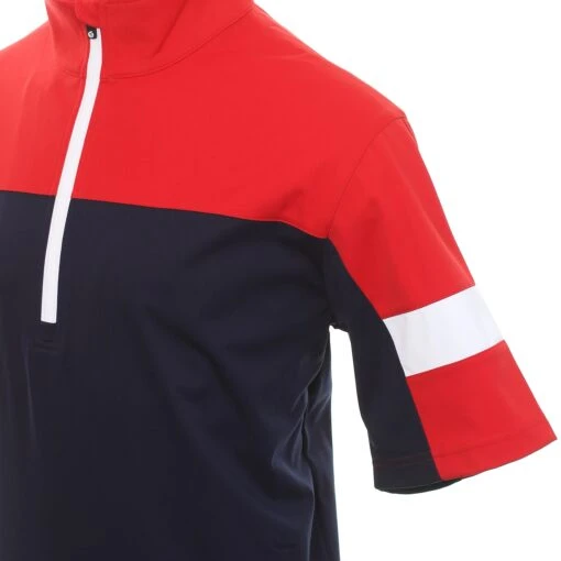 Sunderland Golf Cortina Zip Windshirt -Comfortable Sportswear Sunderland Golf Cortina Zip Windshirt Navy Red 3 scaled