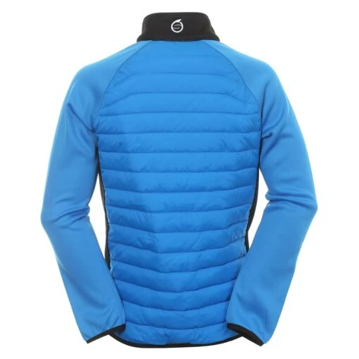 Sunderland Golf Zermatt Padded Jacket -Comfortable Sportswear Sunderland Golf Zermatt Padded Jacket Lightning Blue Black White 2 scaled