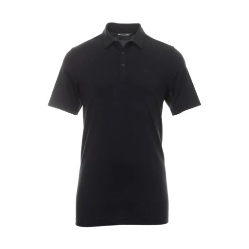 TravisMathew Heater Polo Shirt -Comfortable Sportswear TravisMathew Heater Polo Shirt 1MW395 Black 1