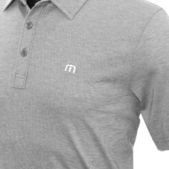 TravisMathew Zinna Polo Shirt -Comfortable Sportswear TravisMathewZinnaPoloShirt1MM211HeatherGrey3 scaled