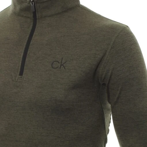 Calvin Klein Golf Newport Half Zip -Comfortable Sportswear calvin klein golf newport half zip c9355 olive 2