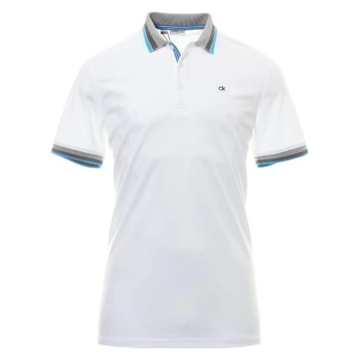 Calvin Klein Golf Spark Shirt -Comfortable Sportswear calvin klein golf spark shirt c9388 white 1