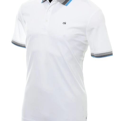 Calvin Klein Golf Spark Shirt -Comfortable Sportswear calvin klein golf spark shirt c9388 white 2