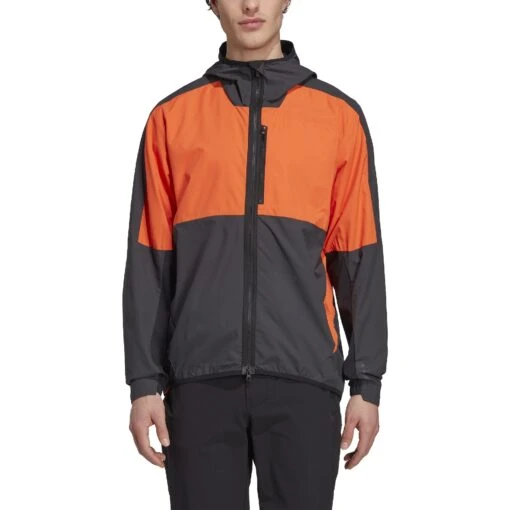 Five Ten Windbreaker - Semi Impact Orange / Black -Comfortable Sportswear five ten ht9611 wind breaker semi impact orange black 03 1441555