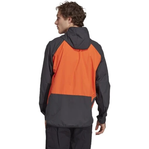 Five Ten Windbreaker - Semi Impact Orange / Black -Comfortable Sportswear five ten ht9611 wind breaker semi impact orange black 04 1441556