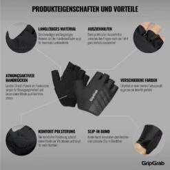 GripGrab Ride Lightweight Padded Gloves - Black -Comfortable Sportswear gripgrab ride lightweight padded gloves black 3 1200868