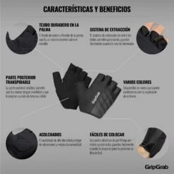 GripGrab Ride Lightweight Padded Gloves - Black -Comfortable Sportswear gripgrab ride lightweight padded gloves black 4 1200869