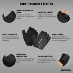 GripGrab Ride Lightweight Padded Gloves - Black -Comfortable Sportswear gripgrab ride lightweight padded gloves black 6 1200873