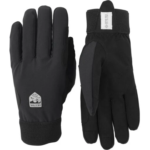 Hestra Windstopper Tracker - 5 Finger Bike Gloves - Black/black -Comfortable Sportswear hestra windstopper tracker 5 finger bike gloves black black 1a 1552676