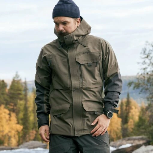 Lundhags Ocke Jacket - Forest Green/Charcoal 616 -Comfortable Sportswear lundhags ocke waterproof jacket forest green 616 1 1337256