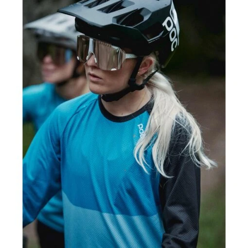 POC Devour Glasses - Mirror Lens - Hydrogen White/Brown Silver -Comfortable Sportswear ma1001 devour 1001 hydrogen white 1 950354
