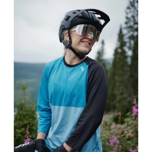 POC Devour Glasses - Mirror Lens - Hydrogen White/Brown Silver -Comfortable Sportswear ma1001 devour 1001 hydrogen white 2 950355