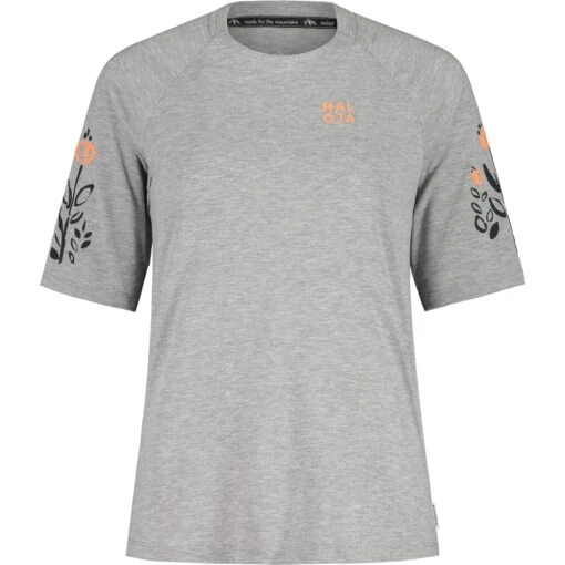 Maloja HolunderM. Women's 3/4 Shirt - Grey Melange 7096 -Comfortable Sportswear maloja holunderm 1218364
