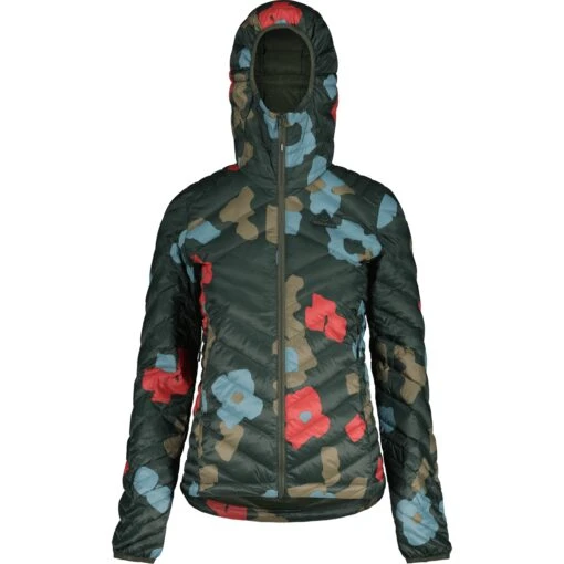 Maloja RehM. Light Mountaineering ReDown Women's Jacket - Deep Forest Primrose 8795 -Comfortable Sportswear maloja rehm 1540948