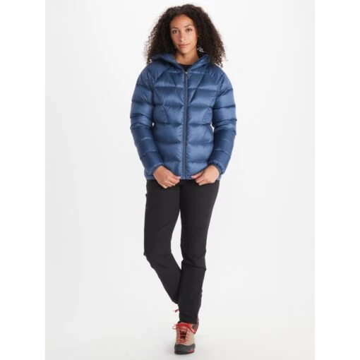 Marmot Women Hype Down Hoody - Storm -Comfortable Sportswear marmot women hype down hoody storm 5 1294193