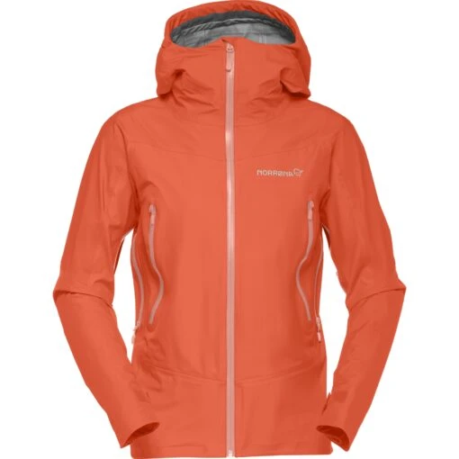 Norrona Falketind Gore-Tex Jacket Women - Orange Alert -Comfortable Sportswear norrona falketind gore tex jacket women orange alert 1 1253724