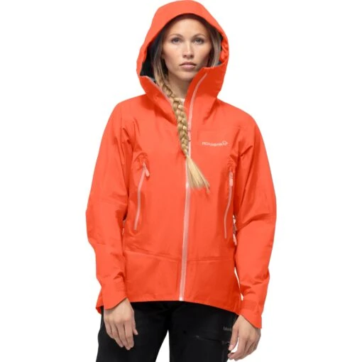 Norrona Falketind Gore-Tex Jacket Women - Orange Alert -Comfortable Sportswear norrona falketind gore tex jacket women orange alert 1 1461601