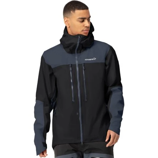 Norrona Trollveggen Gore-Tex Pro Light Jacket Men - Caviar/Cool Black -Comfortable Sportswear norrona trollveggen gore tex pro light jacket men caviar cool black 1 1464821