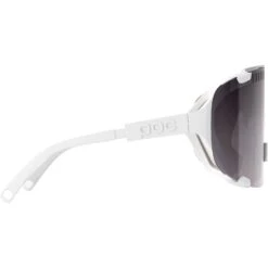 POC Devour Glasses - Mirror Lens - Hydrogen White/Brown Silver -Comfortable Sportswear poc cycling21 devourshield hydrogen white v004 950411