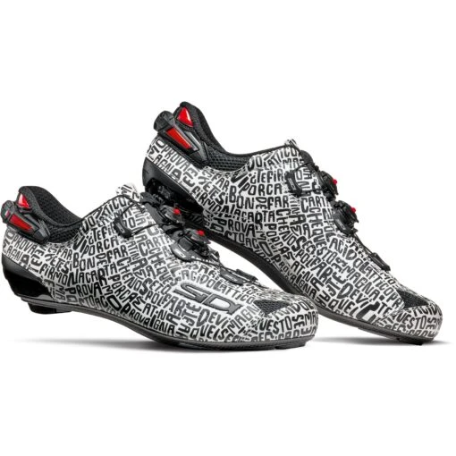 Sidi Shot 2 Dzero Road Shoes - Black/white -Comfortable Sportswear sidi shot 2 dzero road shoe black white 1 1308711