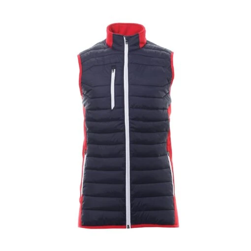 Sunderland Golf Anton Padded Gilet -Comfortable Sportswear sunderland golf anton padded gilet navy red 1